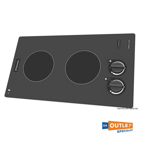 طباخ كهربائي بموقدين كهربائيين من دوميتش أوريجو E200 ذو 2 شعلة