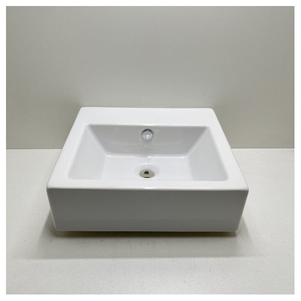 Flori Design Incasso Square Washbasin White 53 x 27 x 39 cm - L028