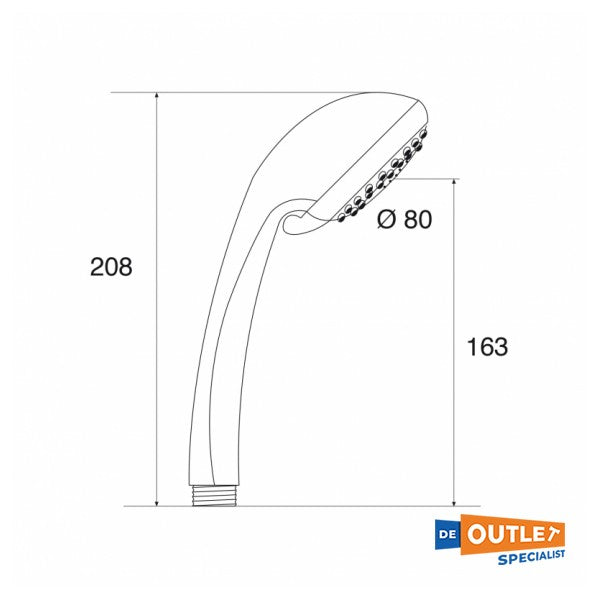 Barka D170 3 -Function Cour de douche - 03.60.17000