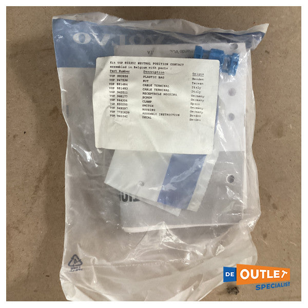 Volvo Penta motor nötr konum kiti - 855352