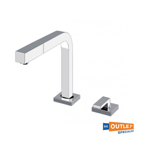 Gessi single lever chrome kitchen tab adjustable hot | cold - 17423-031
