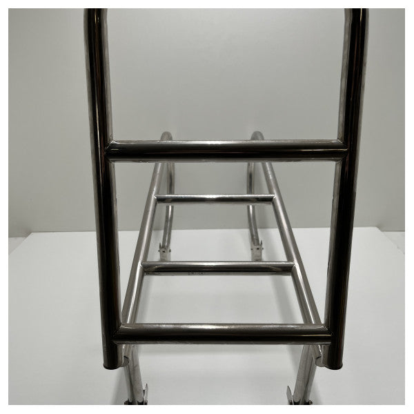 ALLPA Fast rustfritt stål Svømmetrapp 5 trinn for dekkmontering - 110047