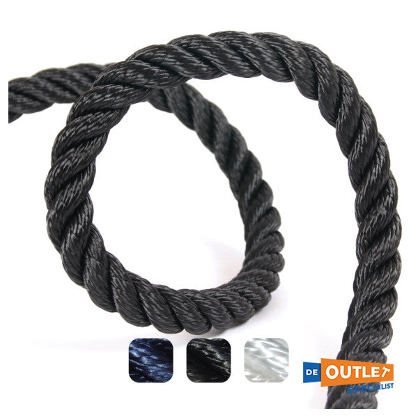 Line for moor 24 mm black 25 meters