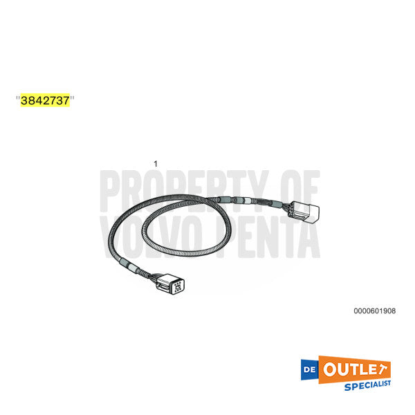 Volvo Penta EVC 6 -pole Câble d'extension 11m - 3842737