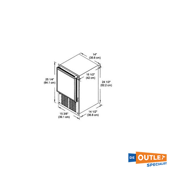 Raritan stainless steel marine ice maker - 85F515-1