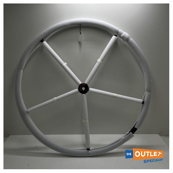 Кермо Jefa з нержавіючої сталі 6-спицеве 900 мм зі шкіряним покриттям - 141790