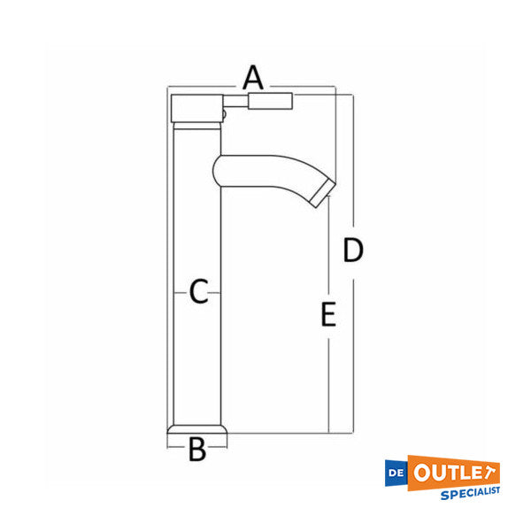 خلاط حوض ديانا أوسكولاتي ديانا كروم - 17.009.00