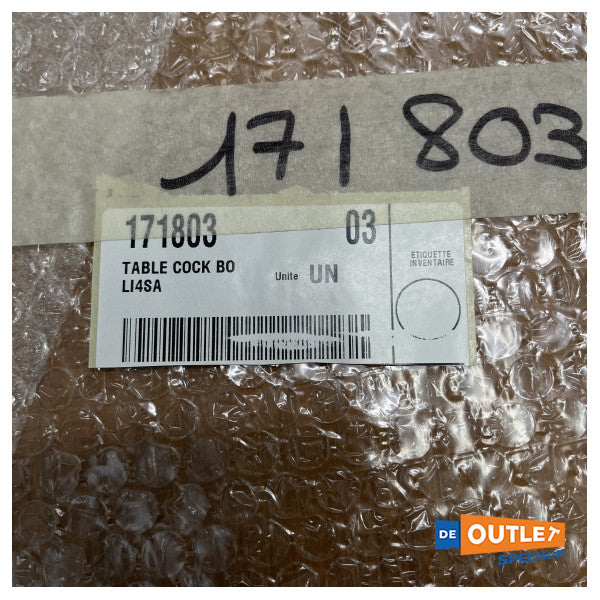 Table du cockpit pliable Jeanneau Leader 46 | 120 x 96 cm - 171803