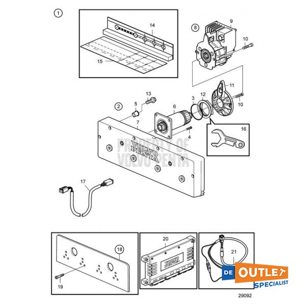 Volvo Penta IS750 Kit d'interception automatique - 21875623