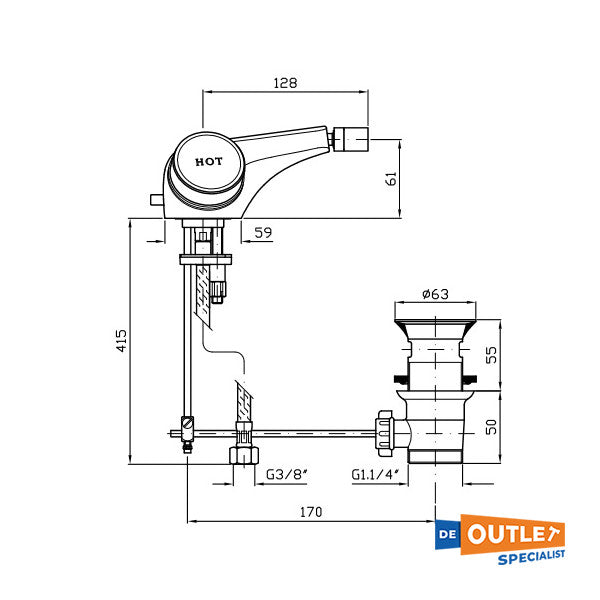 ZUCCHETTI SAVOIR Fregadero Hot | Cold - ZSV603.CC