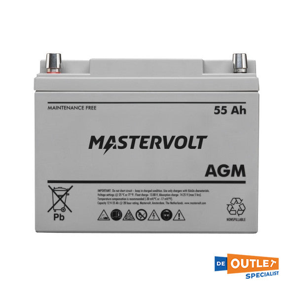 MasterVolt Maintenance Agm Battery 12V | 55 Ah - 62000550