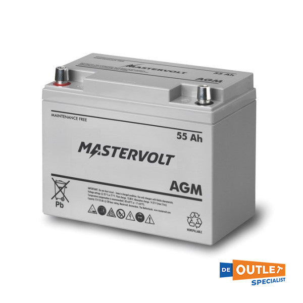 MasterVolt Maintenance Agm Battery 12V | 55 Ah - 62000550