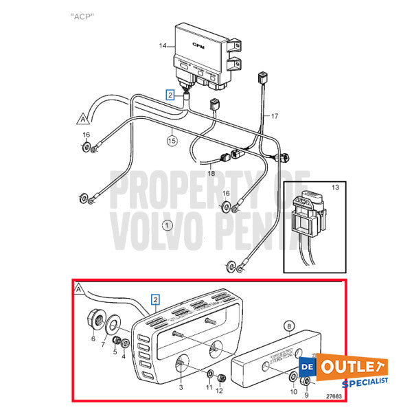 Volvo Penta ACP IPS Anti Corrosion Protection System Kit - 21269835