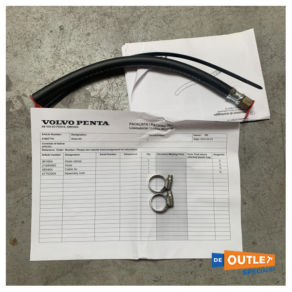 Volvo Penta Fixed Fuel Return Connection Connexion - 21967719