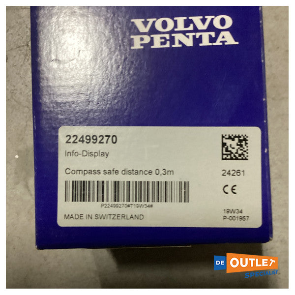 Volvo Penta 2.5 inch info Display Black - 22499270