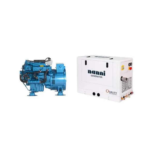 Nanni Q1100-8cm50 7,5m 6,6 kW | 1500 okr / min marinski dizelski generator sa Soundshield 230V