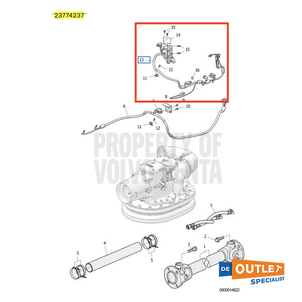 Volvo Penta IPS EVC 2.0 Cable Loom - 23774237