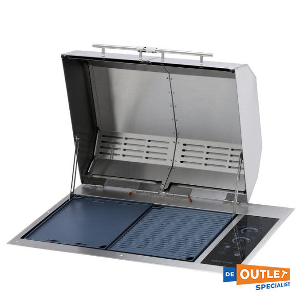 ケニオンテキサン ダブル電気バーベキュー｜グリル 230V ステンレススチール