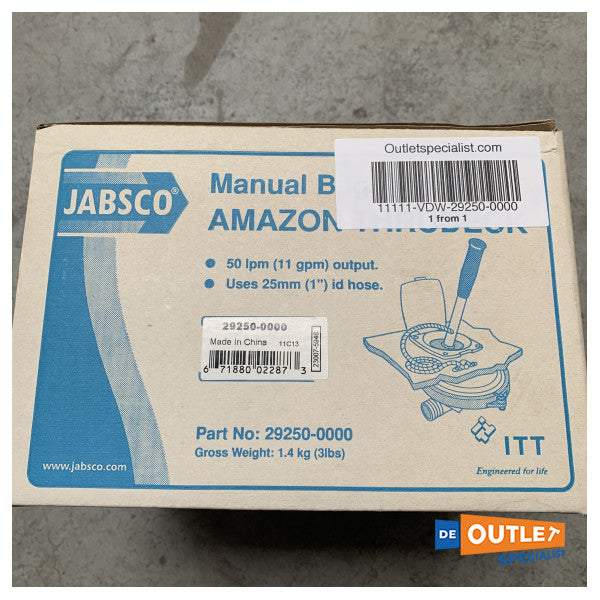 Ръчна трюмна помпа Jabsco Amazon Thrudeck 50 L min - 29250-0000