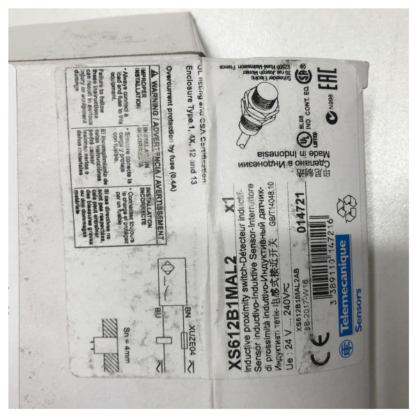 Schneider Electric XS612B1MAL2 Sensor inductivo 24 - 230V