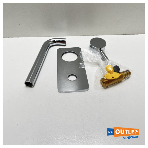 Zucchetti væghængt blandingsbatteri i rustfrit stål - ZP6032