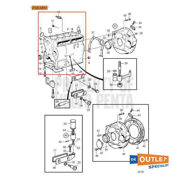 Volvo Penta Tamd31m Motorblock verwendet - 3583851