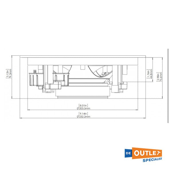 Fusion MS-CL602 inbouw plafond luidsprekers 6 inch 120 Watt set