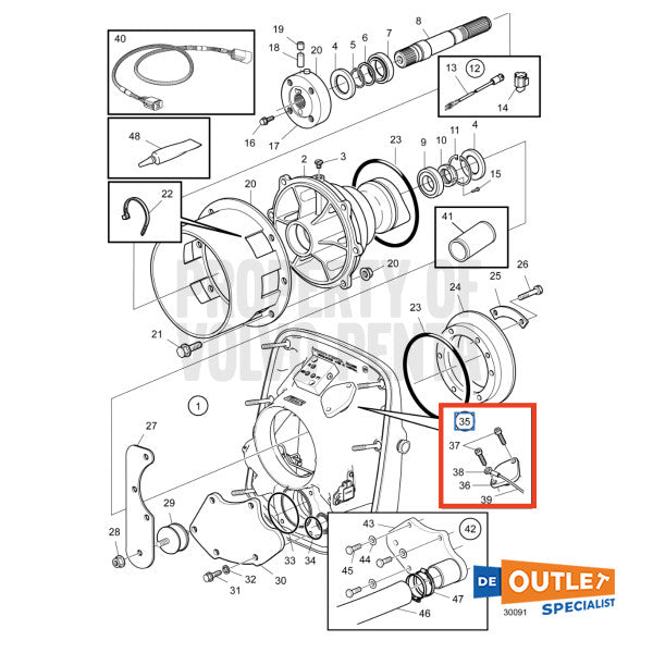 Volvo Penta Krikasset Fange Kit - 3807366