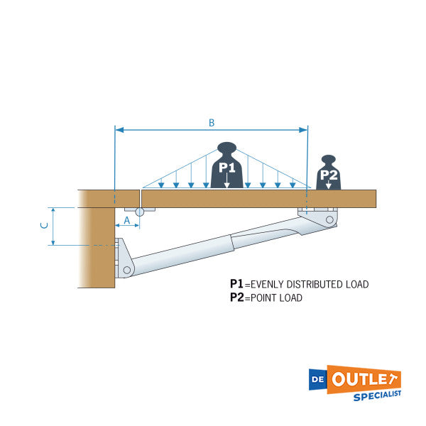 Support de support de table réglable Rakego - 384625