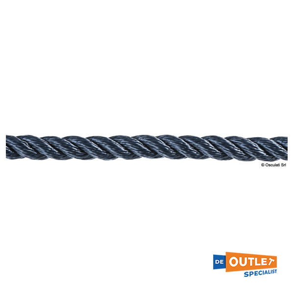 Roll Osculati 22 mm 3 cordes Ligne battue Bleu Longueur 100 mètres