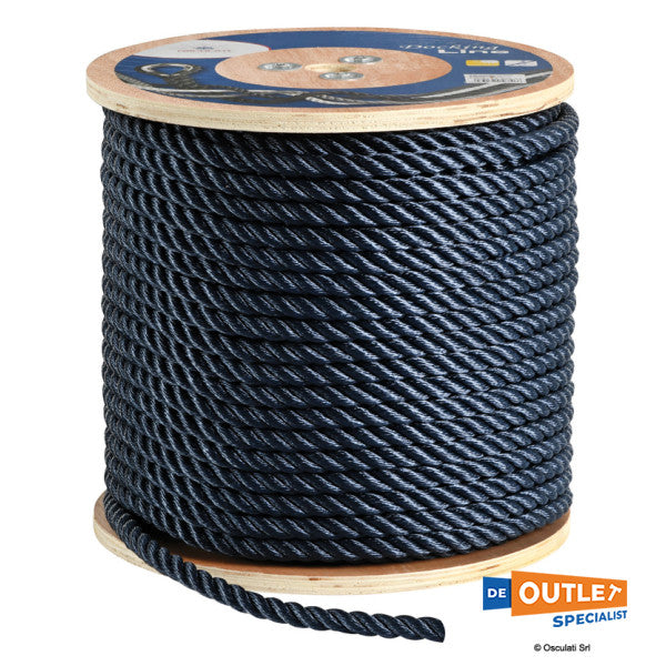 Coil Osculati 22 mm 3-nauhat lyöty siima sininen pituus 100 metriä.