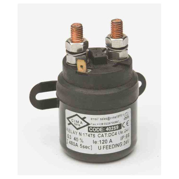 Cima solenoid schakelrelais 24V | 120A - 40259