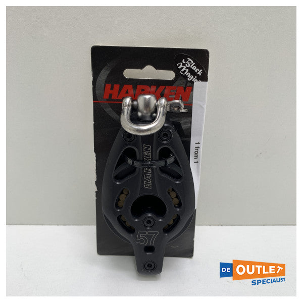 Harken 3216 Black Magic 57 mm Single Disc Sucked Block