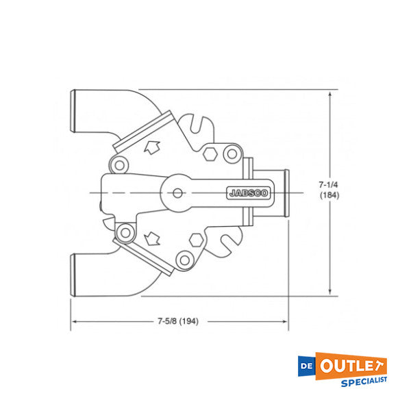 JabSCO Y-valve-3-way valve plastic-45490-1000