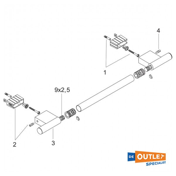 Hansgrohe axor uno 2 handdoek houder - 41560000