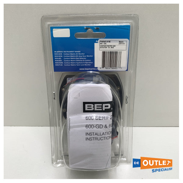 Bep 600GDL gas detector with gas valve connection and controller