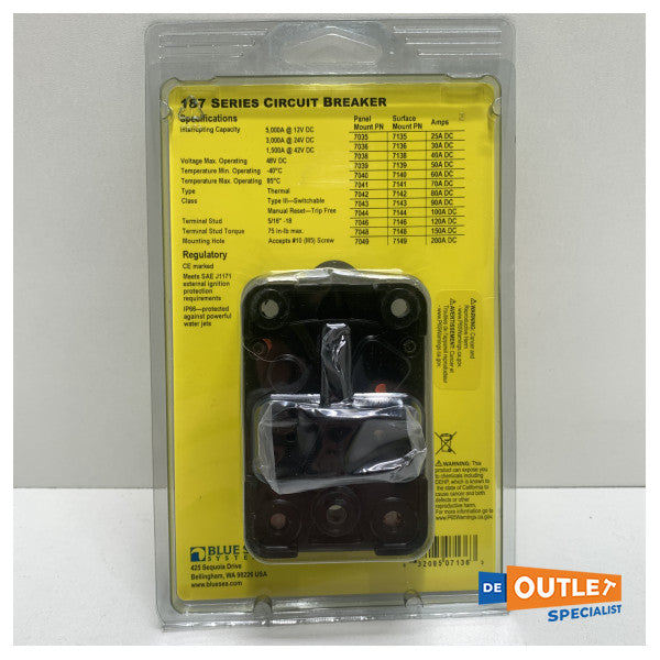 Blue Sea series 183 30 amp circuit braker 12/24V - 7136