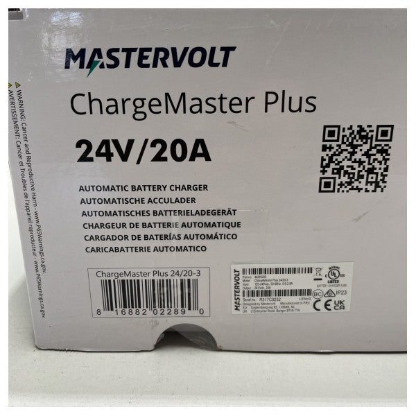 MasterVolt Chargemaster Plus 24V | 20a | 3 Utgangsbatterilader - 44320205