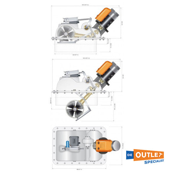 Schnell BTR250 250 mm | 240 kgf | 24 V Retactable BoWester - BTR2524024