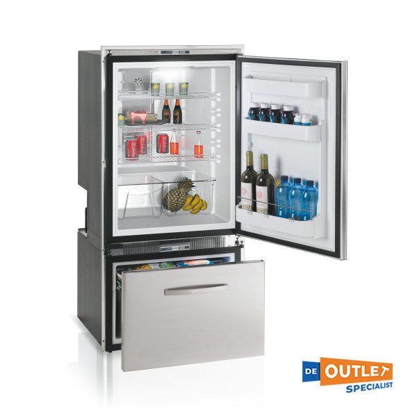 Vitrifrigo 250L Stainless Steel Refrigerator | Freezer with Ice Machine 12 | 24 | 230V - DW250BT -ICE