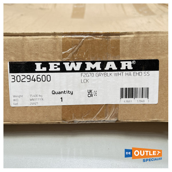 Lewmar Flush 2G 70 Hatch 697 x 697 mm con acero inoxidable - 30294600