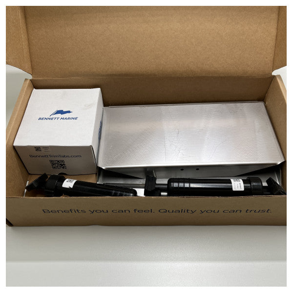 Bennett 18 x 9 pulgadas Kit de pestaña de ajuste hidráulico sin pantalla 12V - Bntim189