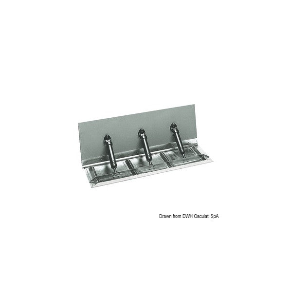 Osculati dubbele rvs trim tab 1050 x 300 mm - 51.334.03