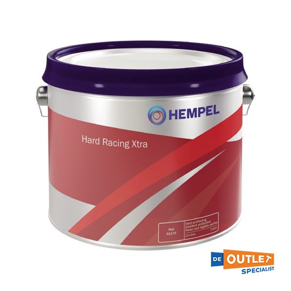 Hempel Hard Racing Antifouling Xtra True blue 2.5L - Polyester, hout, gelaagd hout en staal