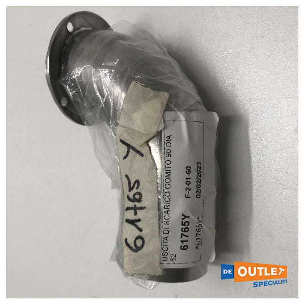 90-градусов изпускателен отвор от неръждаема стомана - 61765Y