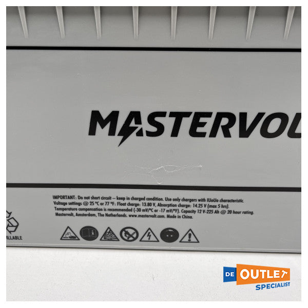 Batteria Mastervolt AGM senza manutenzione 12V - 225 Ah grigio - 62002250