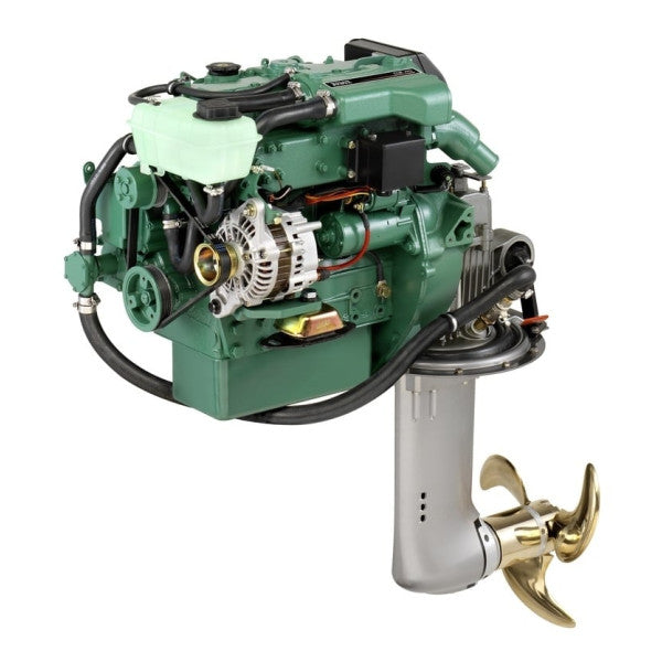 Volvo Penta D2-75 Moteur diesel marin 75HP avec SailDrive des années 150