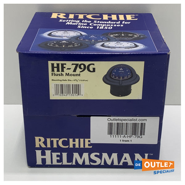 Ritchie Helmsman HF-79G Flush Mount Compass Gray