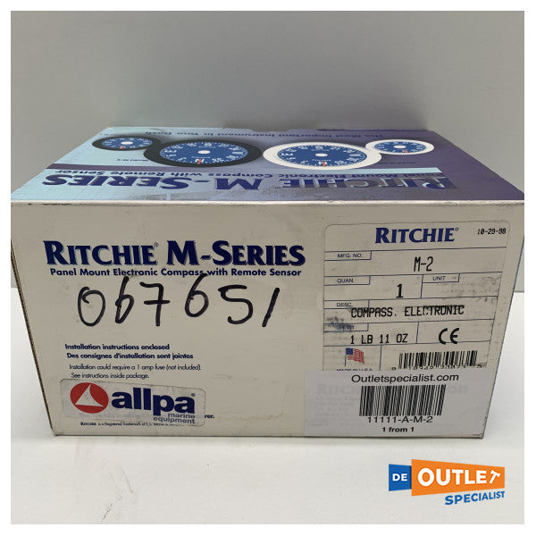 Ritchie M-2 Electric Compass Black 12 / 24V