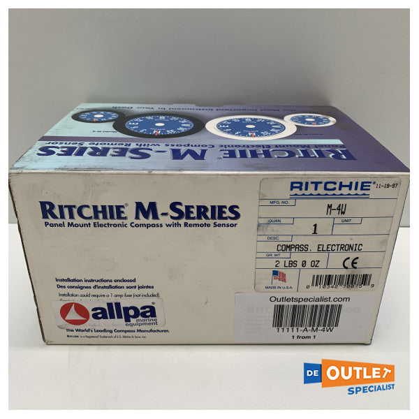 Ritchie M4 Electric Digital Compass Weiß 75 mm